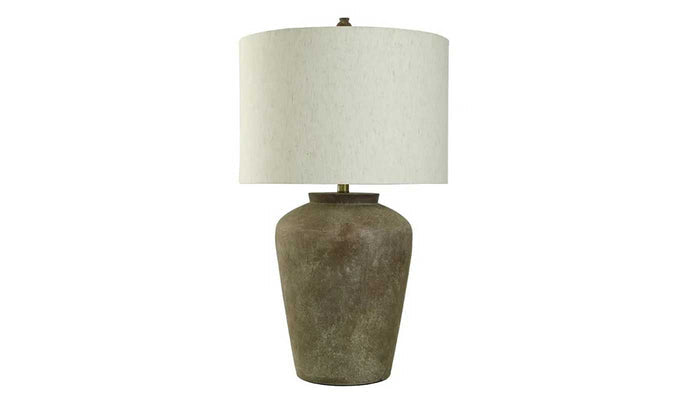 Patina Cotta Rustic Cement Table Lamp