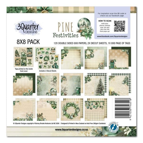 Pine Festivitites - 8x8 Collection Pack
