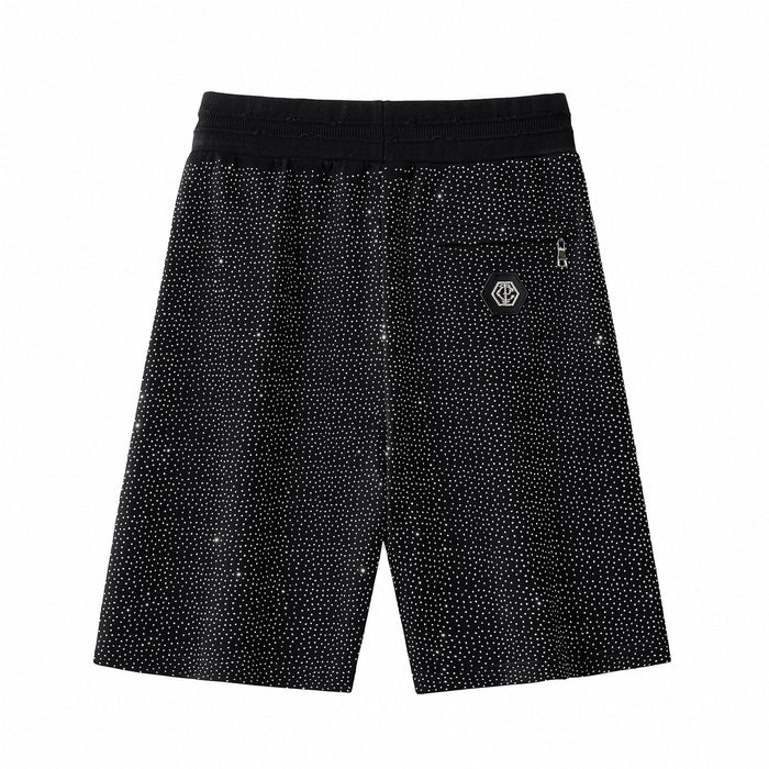 Radiant Grid Stone Short set – Century Penthouse BLACK/SILVER