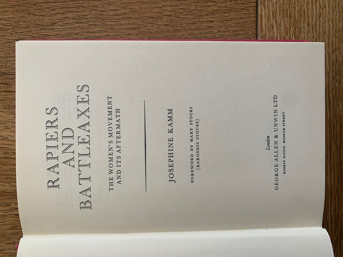 Rapiers & Battleaxes - The Women's Movement and its Aftermarth
