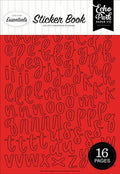 Red Alpha Sticker Book