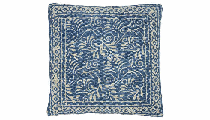 Rosello Navy Print Pillow