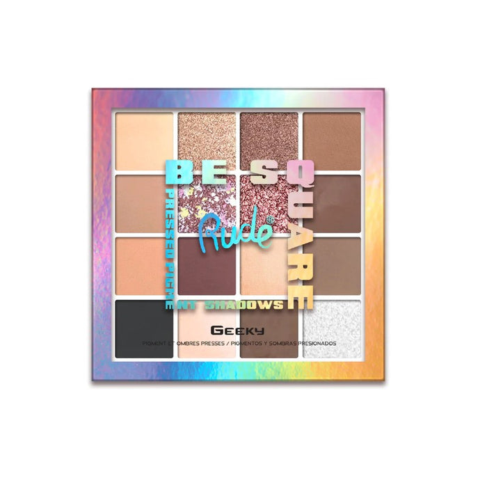 RUDE BE SQUARE PRESSED PIGMENTS & SHADOWS GEEKY - Beauty Bar