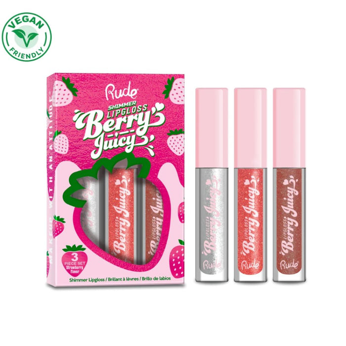 RUDE BERRY SHIMMER JUICY LIP GLOSS SET - Beauty Bar