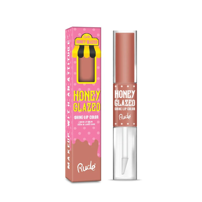 RUDE HONEY GLAZED SHINE LIP COLOUR - AVAIALABLE IN 8 SHADES - Beauty Bar