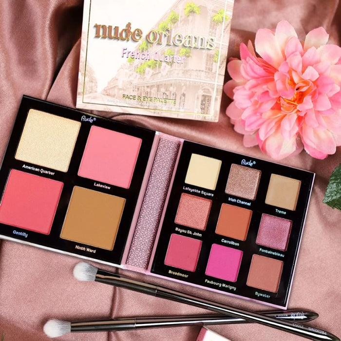 RUDE NUDE OCLEANS FACE & EYE PALETTE - Beauty Bar