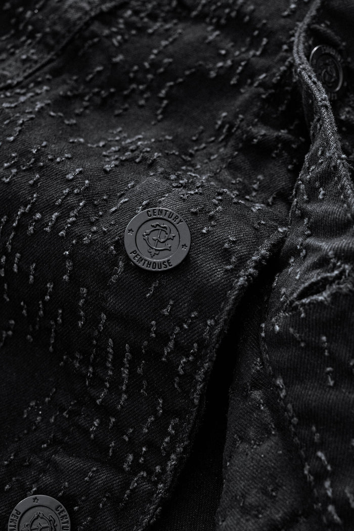 Sanctum Cross Denim Jkt – Century Penthouse BLACK/SILVER