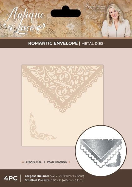 Sara Signature Antique Lace - Dies- Romantic Envelope