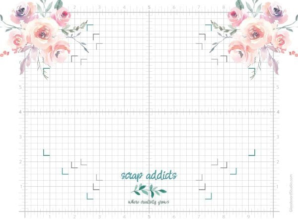 Scrap Addicts Glass Craft Mat - 9" x 12" - Magnetic
