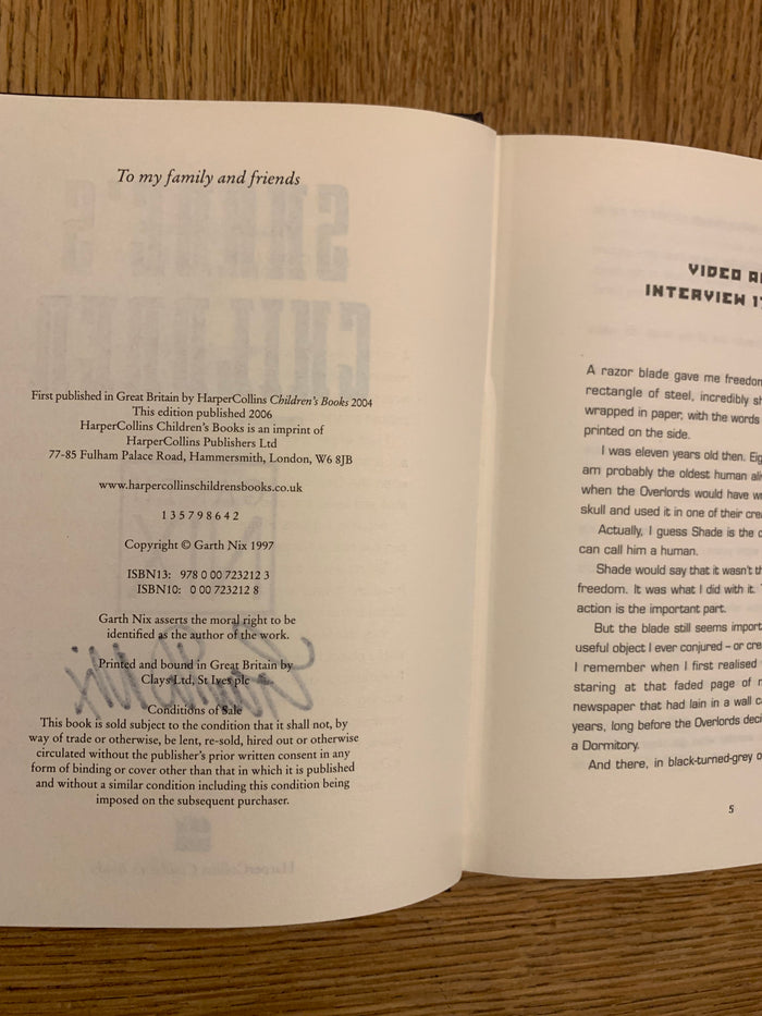 Shade's Children (signed)