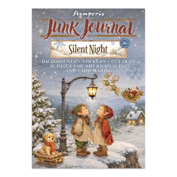 Silent Night - Junk Journal - Sickers, Cut-Outs, Backgrounds