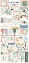 Silly Goose Winter - Chipboard