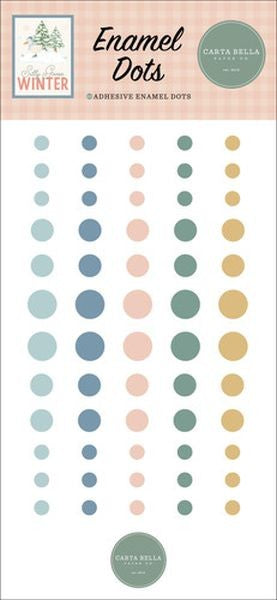 Silly Goose Winter - Enamel Dots