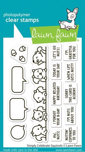 Simply Celebrate Squirrels - Clear Stamps