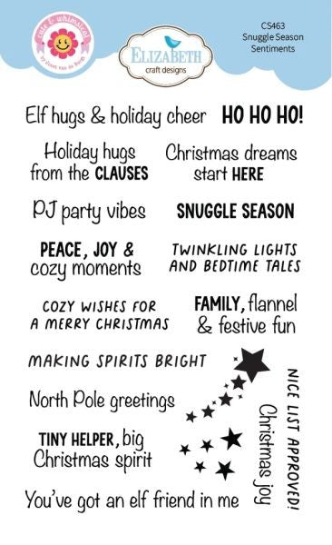 Snuggle Season - Clear Stamps - Sentiments