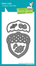Stitched Acorn Frame Dies