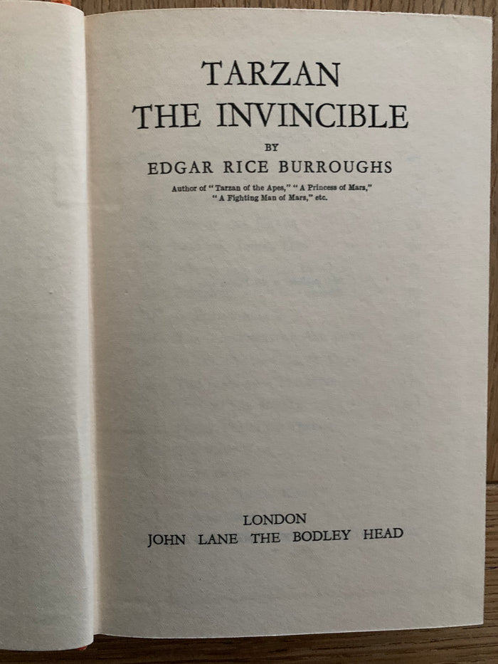 Tarzan The Invincible
