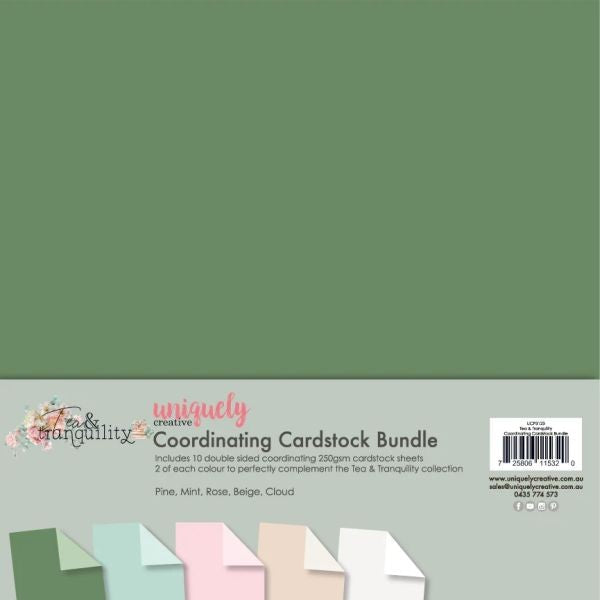 Tea & Tranquility - Coordinating Cardstock Bundle