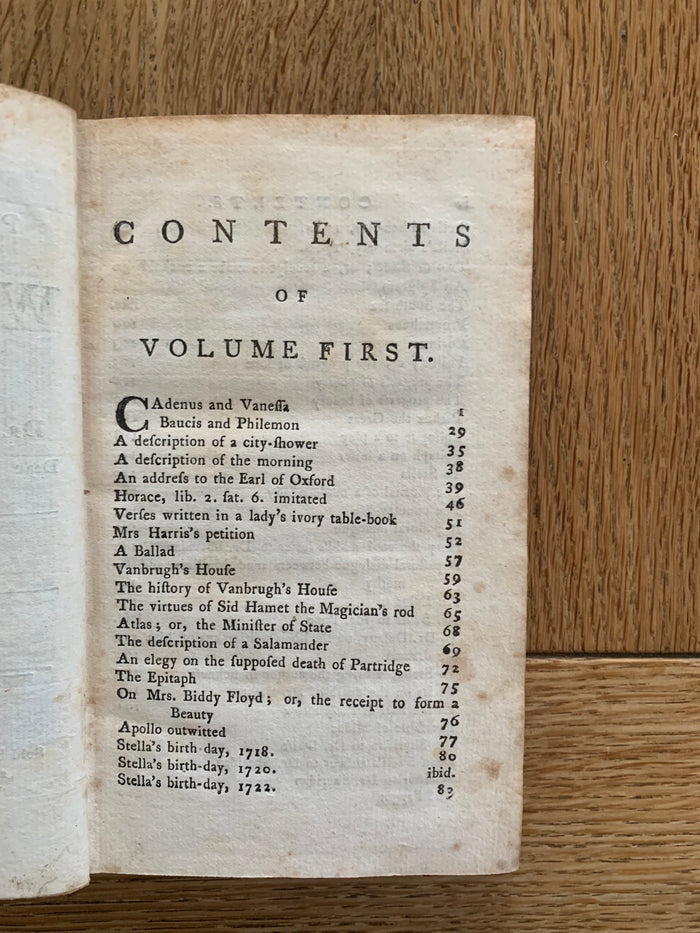 The Poetical Works of Dr Jonathan Swift. 2 volume set