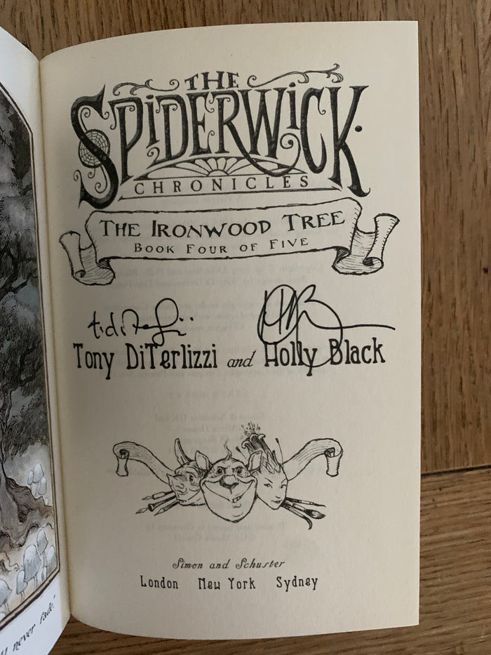 The Spiderwick Chronicles; Book 4 The Ironwood Tree (signed)