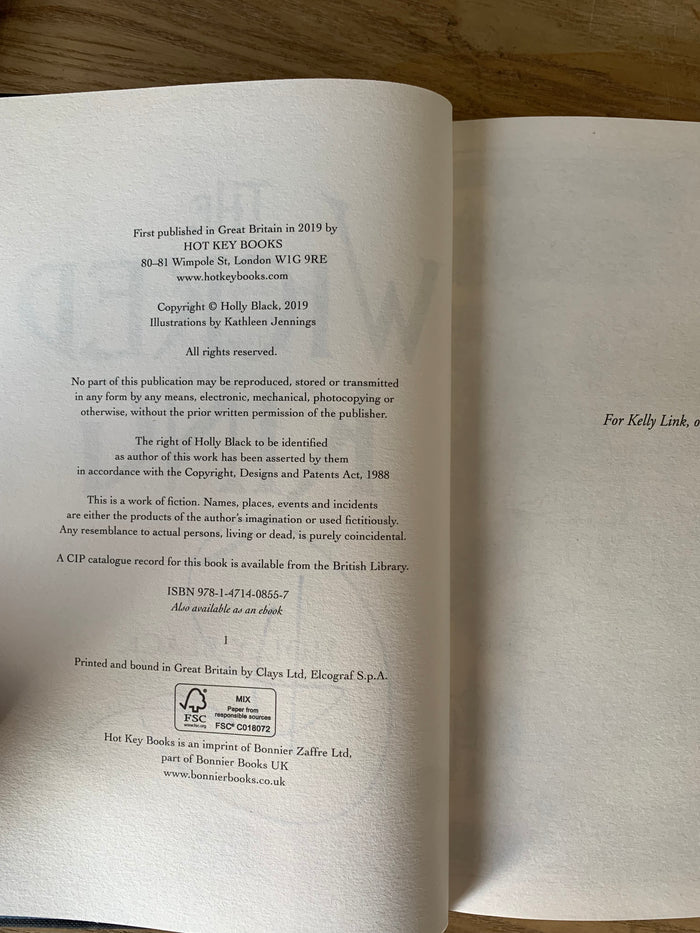The Wicked King (signed with promotional print and bookmark)