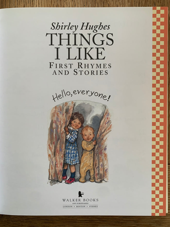 Things I Like - First Rhyme and Stories