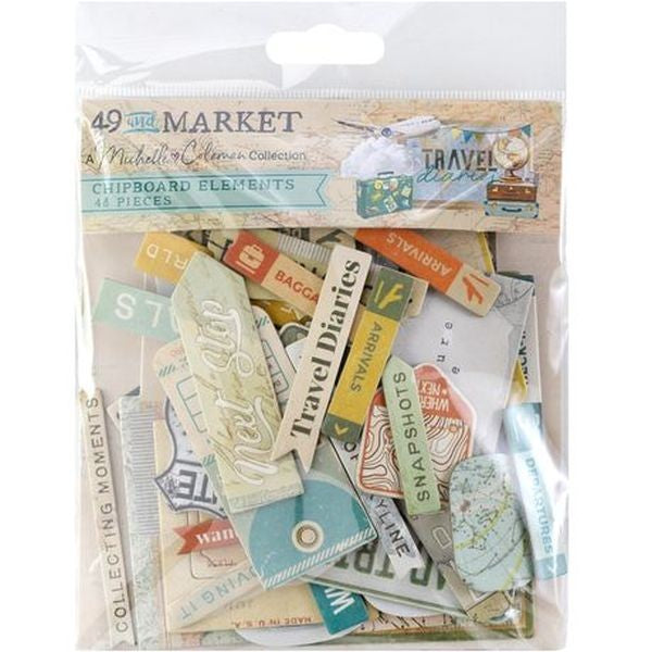 Travel Diaries - Chipboard Assortment