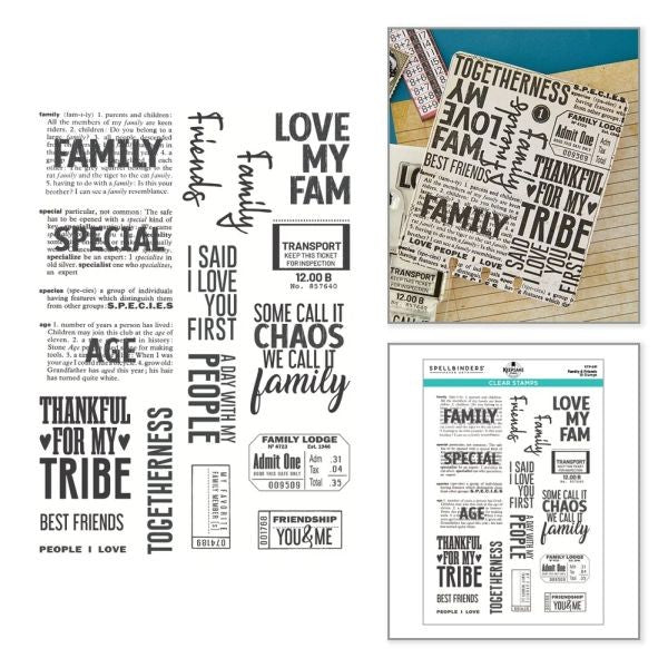 Turn the Page - Family & Friends - Clear Stamps