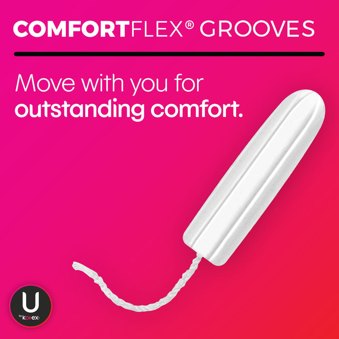 U by Kotex Click Compact Tampons, Regular, Unscented, 16 Count