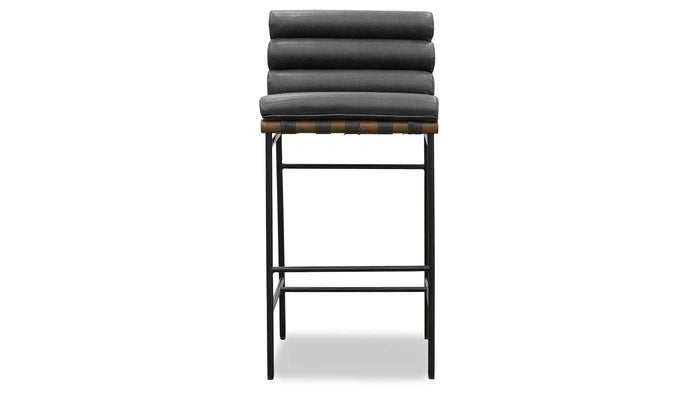 Vail Leather Bar Height Stool