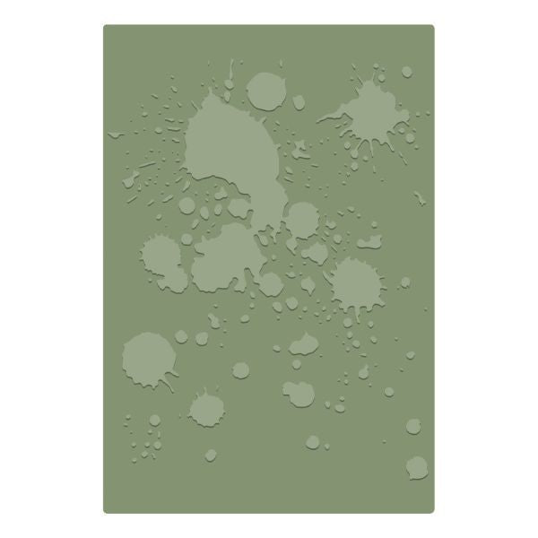 Vault Ink Splats - A5 2D Embossing Folder