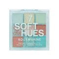W7 SOFT HUES PRESSED PIGMENT PALETTE - AQUAMARINE - Beauty Bar Cyprus