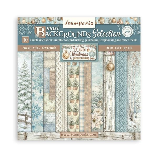 White Christmas - 12x12 Paper Pack - Backgrounds