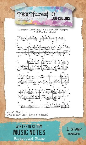 Winter in Bloom - Music Notes Clear Stamps