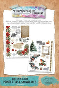 Winter in Bloom - Rub Ons - Poinsettias & Snowflakes