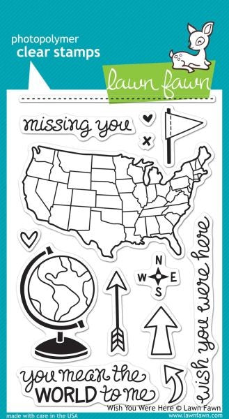 Wish You Were Here - Clear Stamps